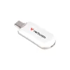 Pendrive, 128GB, USB-C 3.2 Gen1, VERBATIM "Plectra", fehér