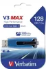 Pendrive, 128GB, USB 3.2, 175/80 MB/s, VERBATIM "V3 MAX", kék-fekete
