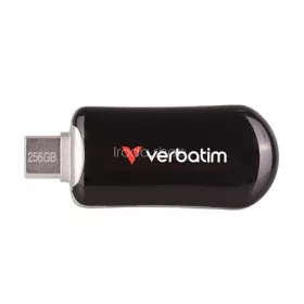   Pendrive, 256GB, USB-C 3.2 Gen1, VERBATIM "Plectra", fekete