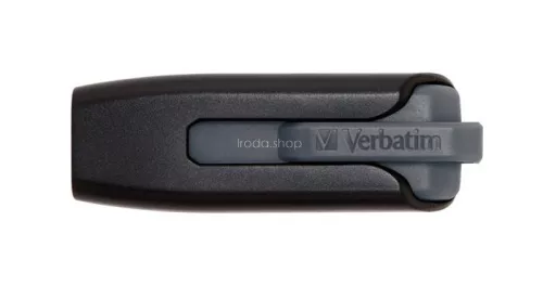 Pendrive, 256GB, USB 3.2, 80/25 MB/s, VERBATIM "V3", fekete-szürke