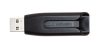 Pendrive, 64GB, USB 3.2, 80/25 MB/s, VERBATIM "V3", fekete-szürke