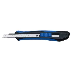   Univerzális kés, 9 mm, WEDO "Soft-cut", kék/fekete