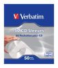 CD/DVD boríték, papír, ablakos, bebújtatós fül, VERBATIM, fehér