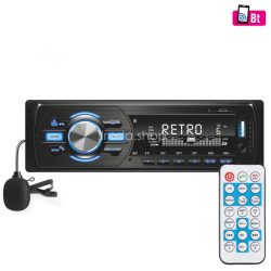   SAL VB 4000 autórádió és multimédiás lejátszó, 4 x 45 W, 4 x RCA aljzat, BT, FM RDS, MP3, WMA, USB, SD, AUX