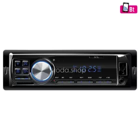   SAL VBT 1100/BL smart autórádió, 4 x 45 W, 4 RCA, FM, BT, USB, SD, AUX, kék LED kijelző és gombok, Android/iOS App