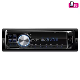   SAL VBT 1100/BL smart autórádió, 4 x 45 W, 4 RCA, FM, BT, USB, SD, AUX, kék LED kijelző és gombok, Android/iOS App