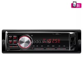   SAL VBT 1100/RD smart autórádió, 4 x 45 W, 4 RCA, FM, BT, USB, SD, AUX, kék LED kijelző és gombok, Android/iOS App