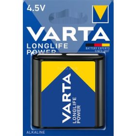   Elem, 3LR12 lapos elem, 4,5 V, 1 db, VARTA "Longlife Power"