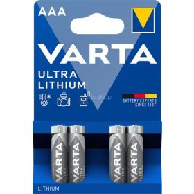   Elem, AAA mikro, 4 db, lítium, VARTA "Ultra Lithium"