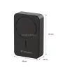Power bank, mágneses (vezeték nélküli), 20.000mAh, VERBATIM "Charge n Go Essentials", fekete