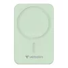 Power bank, mágneses (vezeték nélküli), 20.000mAh, VERBATIM "Charge n Go Essentials", zöld