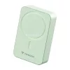 Power bank, mágneses (vezeték nélküli), 20.000mAh, VERBATIM "Charge n Go Essentials", zöld
