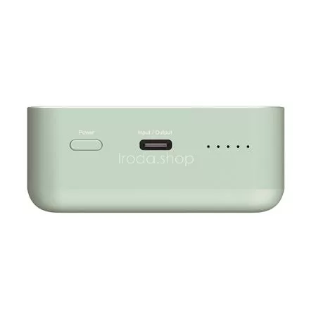 Power bank, mágneses (vezeték nélküli), 20.000mAh, VERBATIM "Charge n Go Essentials", zöld