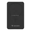 Power bank, mágneses (vezeték nélküli), 10.000mAh, VERBATIM "Charge n Go Essentials", fekete