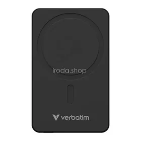   Power bank, mágneses (vezeték nélküli), 10.000mAh, VERBATIM "Charge n Go Essentials", fekete