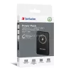 Power bank, mágneses (vezeték nélküli), 10.000mAh, VERBATIM "MCP-10, fekete