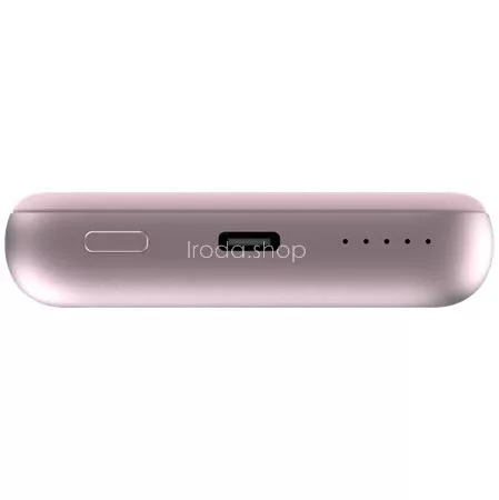 Power bank, mágneses (vezeték nélküli), 10.000mAh, VERBATIM "MCP-10, rózsaszín