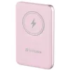 Power bank, mágneses (vezeték nélküli), 10.000mAh, VERBATIM "MCP-10, rózsaszín