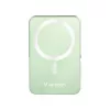 Power bank, mágneses (vezeték nélküli), 10.000mAh, VERBATIM "Charge n Go", zöld