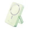 Power bank, mágneses (vezeték nélküli), 10.000mAh, VERBATIM "Charge n Go", zöld