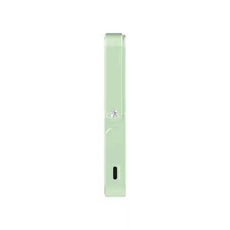 Power bank, mágneses (vezeték nélküli), 10.000mAh, VERBATIM "Charge n Go", zöld