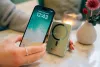 Power bank, mágneses (vezeték nélküli), 10.000mAh, VERBATIM "Charge n Go", zöld