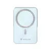 Power bank, mágneses (vezeték nélküli), 10.000mAh, VERBATIM "Charge n Go", kék