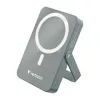 Power bank, mágneses (vezeték nélküli), 10.000mAh, VERBATIM "Charge n Go", szürke