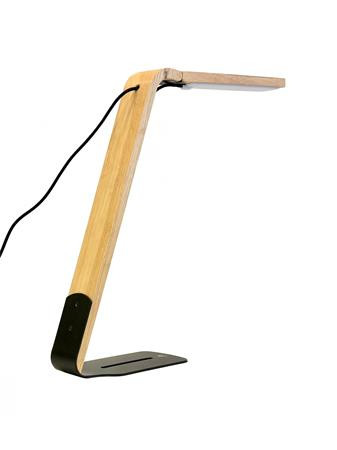 Asztali lámpa, LED, 4 W, ALBA "Ledaika", természetes fa