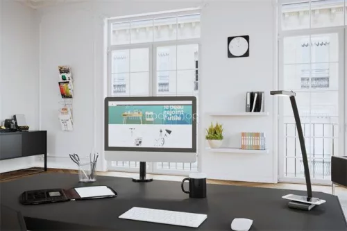 Asztali lámpa, LED, 4,8 W, ALBA "Ledtouch" USB porttal