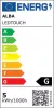 Asztali lámpa, LED, 4,8 W, ALBA "Ledtouch" USB porttal