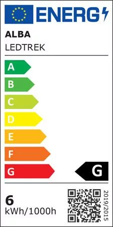 Asztali lámpa, LED, 6 W, ALBA "Ledtrek", fehér