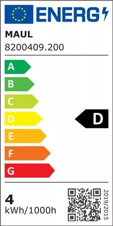 Asztali lámpa, LED MAUL "Arc", fekete