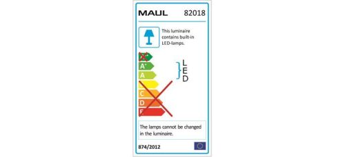 Asztali lámpa, LED, szabályozható, USB, MAUL "Jazzy", fehér