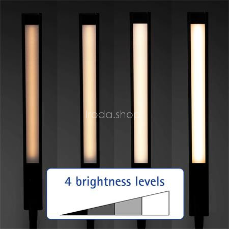 Asztali lámpa, LED, szabályozható, MAUL "Pirro", fekete