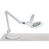 Asztali lámpa, LED, nagyító, MAUL "Makro", fehér