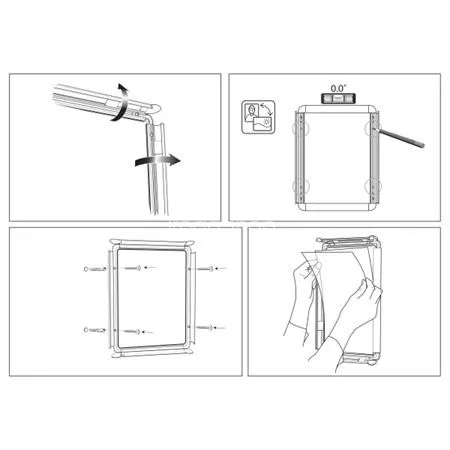 Posztertábla, fali, A3 méret, alumínium keret, NOBO "Essence"