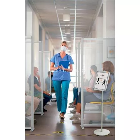 Posztertábla, fali, A4 méret, alumínium keret, NOBO "Essence"