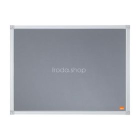   Üzenőtábla, alumínium keret, 60x45 cm, NOBO "Essentials", szürke