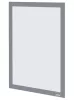 Posztertábla, fali, A4 méret, műanyag keret, 2 db, NOBO, ezüst