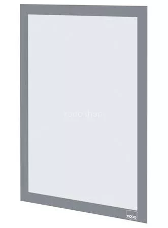 Posztertábla, fali, A4 méret, műanyag keret, 2 db, NOBO, ezüst