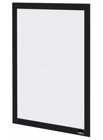 Posztertábla, fali, A4 méret, műanyag keret, 2 db, NOBO, fekete