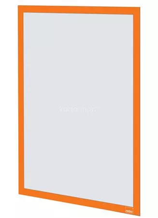 Posztertábla, fali, A3 méret, műanyag keret, 2 db, NOBO, narancs