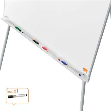 Flipchart tábla, mágneses felület, 70x100 cm, EcoLabel, NOBO "Premium Plus", fehér