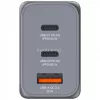Hálózati töltő, 2xUSB-C PD (65W), USB-A QC 3.0, EU/UK/US, GaN, VERBATIM