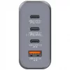 Hálózati töltő, 2xUSB-C PD (140W), USB-C PD (20W), USB-A QC 3.0, EU/UK/US, GaN, VERBATIM
