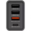 Hálózati töltő, 1xUSB-C PD (20W), USB-A QC 3.0, 2xUSB-A (10W), VERBATIM, fekete