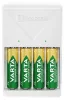 Elemtöltő, AA/AAA, 4x2100 mAh AA, VARTA "Plug"