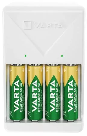Elemtöltő, AA/AAA, 4x2100 mAh AA, VARTA "Plug"