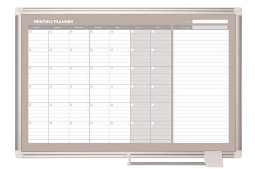 Havi tervezőtábla, mágneses, 90x60 cm, VICTORIA VISUAL